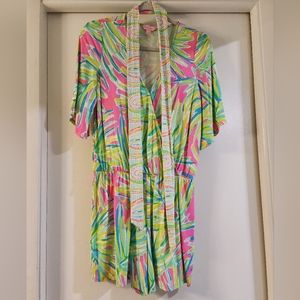 Lilly Pulitzer Belted Romper GUC size small